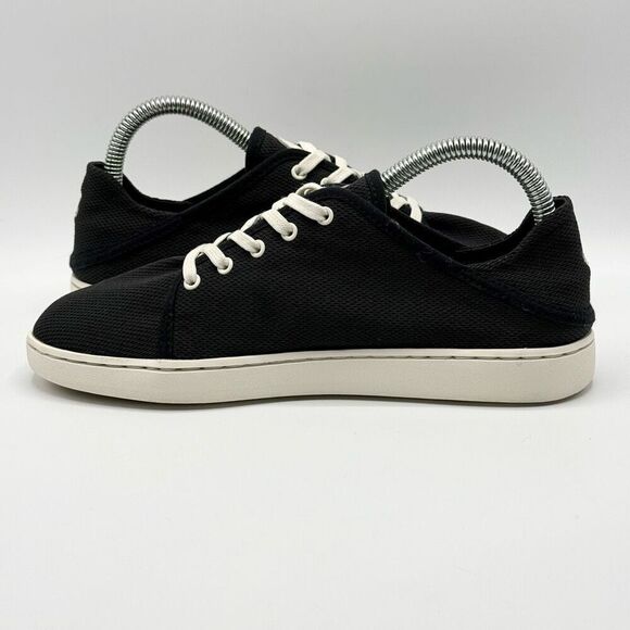 OluKai Pehueali Black Lace Up Slip On Sneakers - Women’s US 7 - Picture 6 of 11